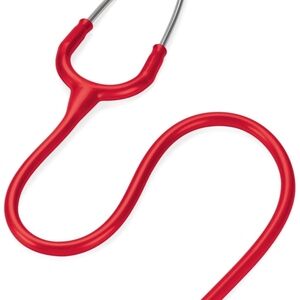 Vibrant Red Stethoscope for Clear Acoustics